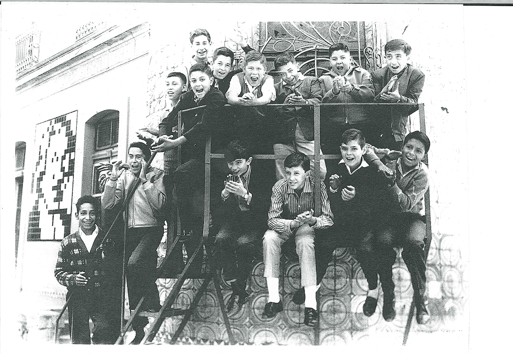 Estudiantes del CCC en un internado en 1946.